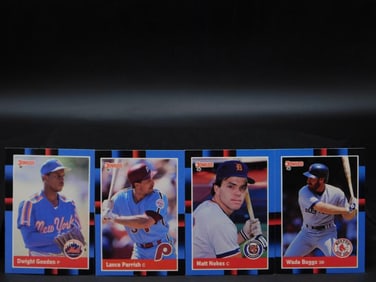 4 Donruss Baseball Cards Featuring MLB Players