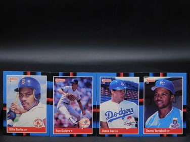 4 Vintage Baseball Player Trading Cards