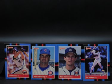 Four 1988 Donruss Baseball Cards