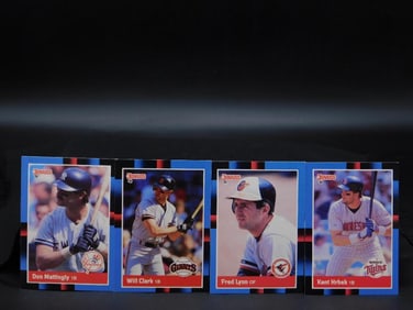 4 Baseball Trading Cards