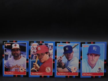 4 Classic Donruss Baseball Cards