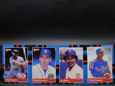 4 Donruss Baseball Cards Featuring Notable Players