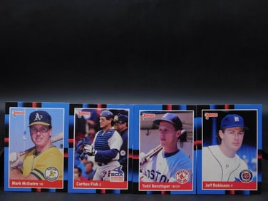 Four 1980s Donruss Baseball Cards
