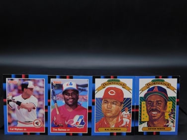 4 Baseball Trading Cards Featuring MLB Players