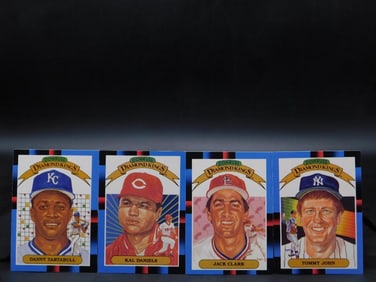 4 Donruss Diamond Kings Baseball Cards