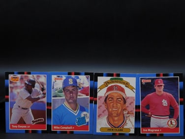 Four MLB Baseball Trading Cards