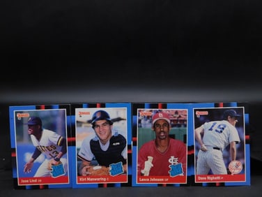 4 1990 Donruss Baseball Cards