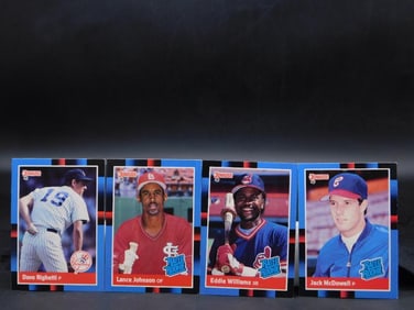 4 1990 Score Baseball Cards