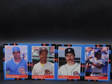4 Baseball Cards Featuring Various Players