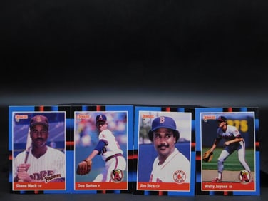 4 Donruss Baseball Cards Featuring MLB Players