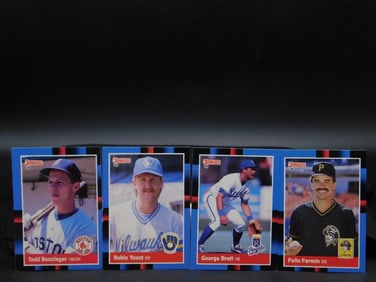 1980s Donruss Baseball Trading Cards Lot of 4