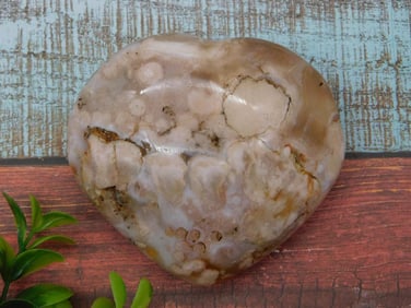 HATMANS FLOWER PETAL AGATE ROCK STONE LAPIDARY SPECIMEN