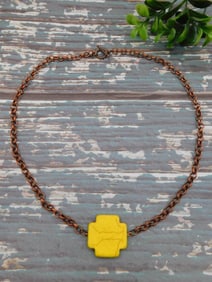 GENUINE STONE PENDANT ON CHAIN NECKLACE ROCK STONE LAPIDARY SPECIMEN