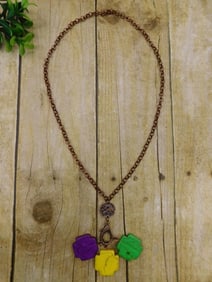 GENUINE STONE NECKLACE ROCK STONE LAPIDARY SPECIMEN