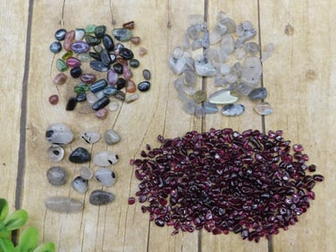 MIXED GEMSTONE ROCK STONE LAPIDARY SPECIMEN