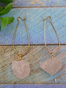 STONE EARRINGS ROCK STONE LAPIDARY SPECIMEN
