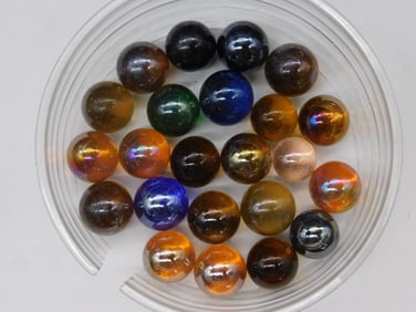 VINTAGE GLASS MARBLES
