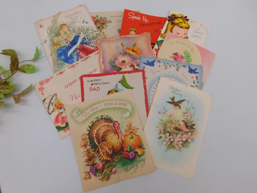 Lot of Assorted Greeting Cards with Various Themes: Lot of Assorted Greeting Cards with Various Themes