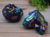 TITANIUM AMETHYST ROCK STONE LAPIDARY SPECIMEN