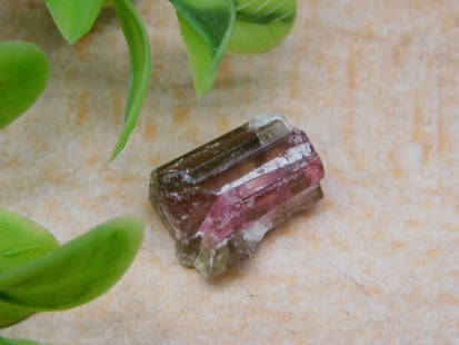 WATERMELON TOURMALINE ROCK STONE LAPIDARY SPECIMEN: WATERMELON TOURMALINE ROCK STONE LAPIDARY SPECIMEN