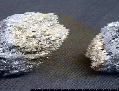Pyrite Mineral Specimen ? 79 Grams ROCK STONE LAPIDARY SPECIMEN: Pyrite mineral specimen weighing 79 grams. Known for its metallic luster and brass-yellow hue, reminiscent of gold. Ideal for collectors or geological enthusiasts. Includes lot card for the 2024 Rock