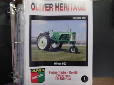 COMPLETE 73 VOLUMES SET OLIVER HERITAGE CATALOGS IN BINDERS VINTAGE ANTIQUE