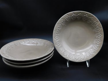 ITALIAN MAIOLICHE JESSICA FOUR SALAD PLATES VINTAGE ANTIQUE