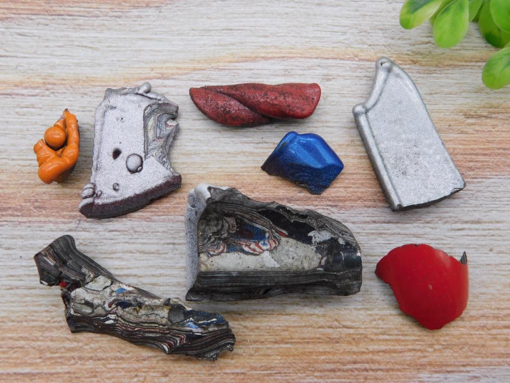 FORDITE MOTOR CITY AGATE ROCK STONE LAPIDARY SPECIMEN: FORDITE MOTOR CITY AGATE ROCK STONE LAPIDARY SPECIMEN