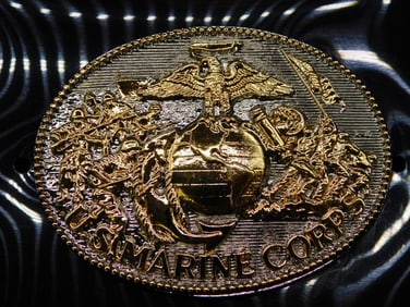 US MARINE CORPS BELT BUCKLE VINTAGE ANTIQUE