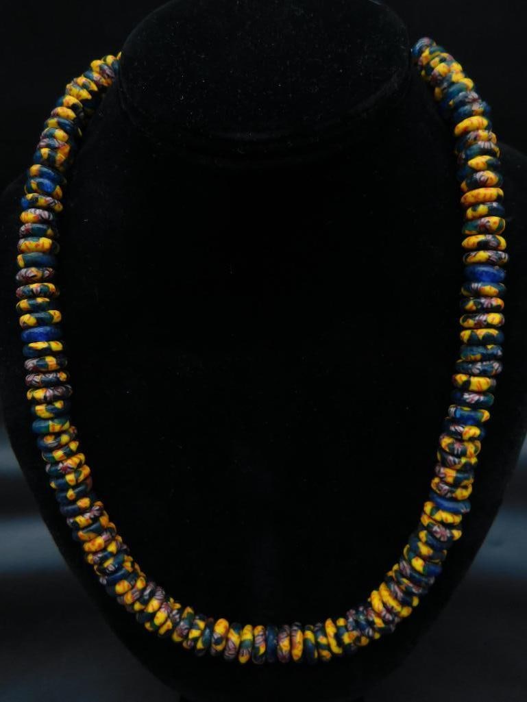 BEADED NECKLACE VINTAGE ANTIQUE: BEADED NECKLACE VINTAGE ANTIQUE