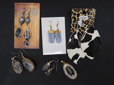 MIXED EARRINGS VINTAGE ANTIQUE