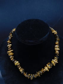 TIGER EYE CHIP NECKLACE ROCK STONE LAPIDARY SPECIMEN