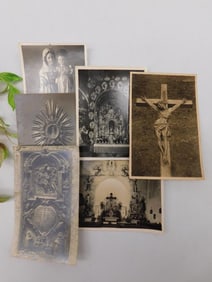 Set of Religious-Themed Vintage Photographs