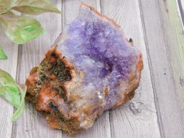 Raw Amethyst Mineral Specimen with Standout Features ROCK STONE LAPIDARY SPECIMEN