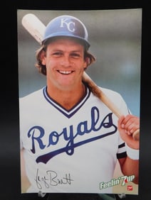 George Brett Feelin' 7up Promo Poster & Bio Card
