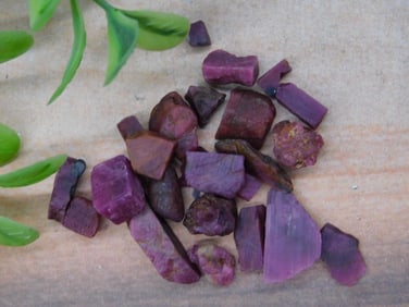 12 Grams of Rough Ruby Gemstones