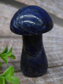 Polished Lapis Lazuli Mushroom Sculpture