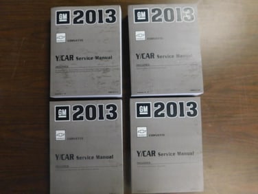 2013 CHEVROLET CORVETTE SERVICE MANUALS 4 VOLUME SET GMP/13-Y