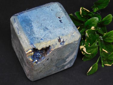DRUZY TITANIUM CUBE ROCK STONE LAPIDARY SPECIMEN