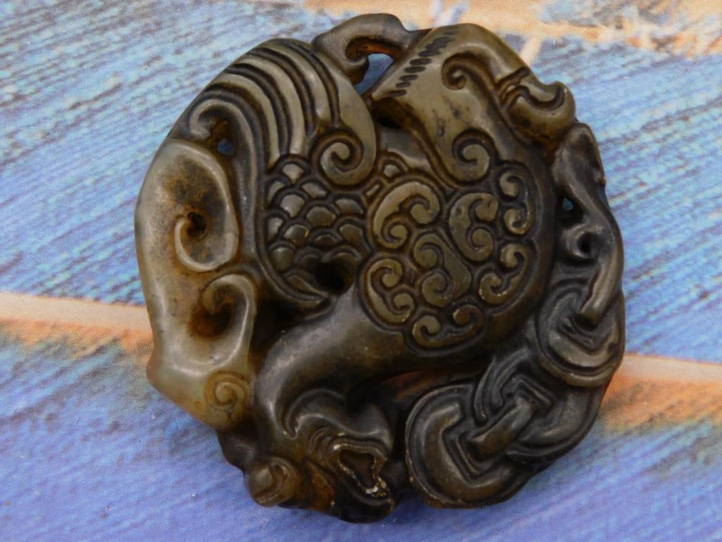 Carved Jade Rock Stone Lapidary Specimen: Carved Jade Rock Stone Lapidary Specimen