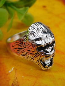 Gorilla Head Ring Size 11