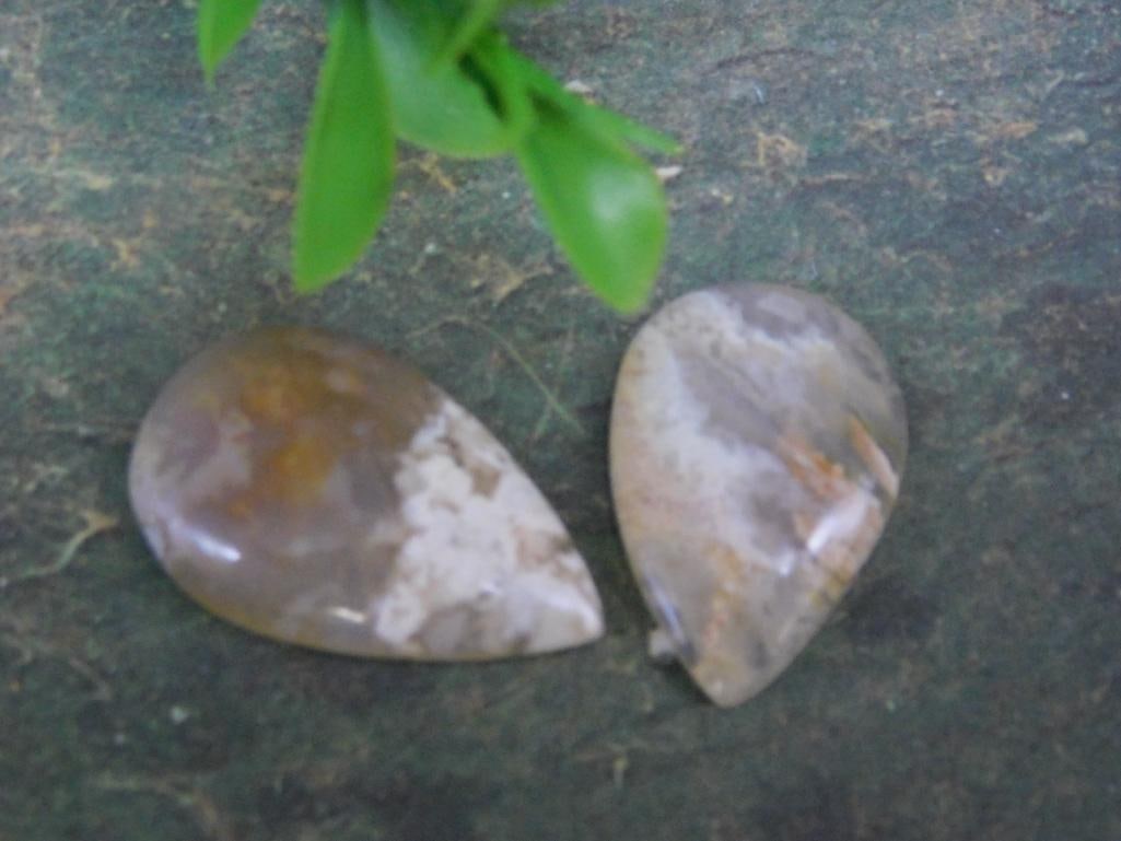 PLUME AGATE CABOCHONS ROCK STONE LAPIDARY SPECIMEN: PLUME AGATE CABOCHONS ROCK STONE LAPIDARY SPECIMEN