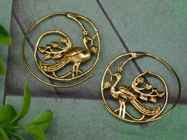 PEACOCK EARRINGS