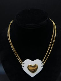 COSTUME JEWELRY HEART NECKLACE