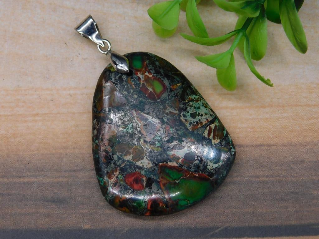 SEA SEDIMENT JASPER PENDANT ROCK STONE LAPIDARY SPECIMEN: SEA SEDIMENT JASPER PENDANT ROCK STONE LAPIDARY SPECIMEN