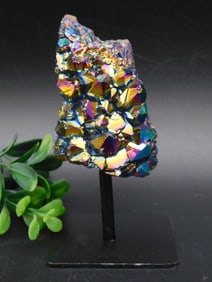 TITANIUM AMETHYST DISPLAY ROCK STONE LAPIDARY SPECIMEN