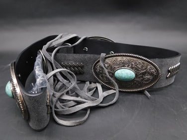 L & B CONCHO BELT SIZE M