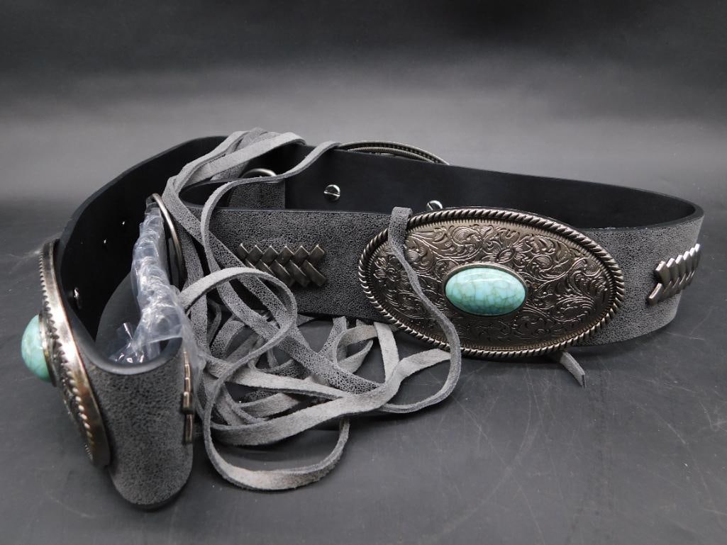 L & B CONCHO BELT SIZE M: L & B CONCHO BELT SIZE M