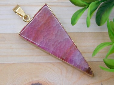 AGATE PENDANT ROCK STONE LAPIDARY SPECIMEN