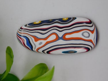 KENWORTH FORDITE MOTOR CITY AGATE CABOCHON ROCK STONE LAPIDARY SPECIMEN